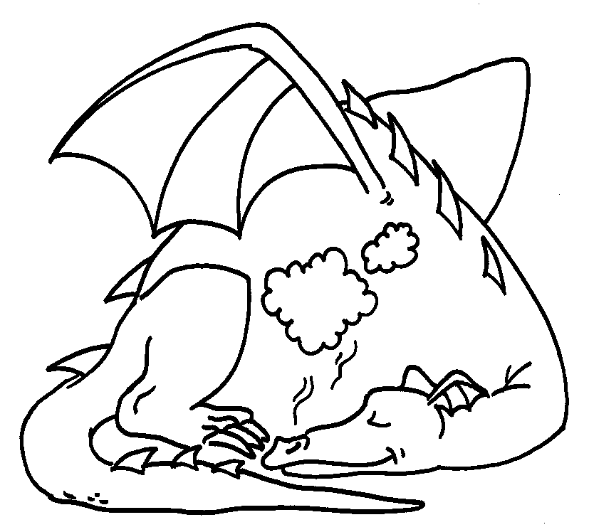 Dragon Colouring Pictures 12