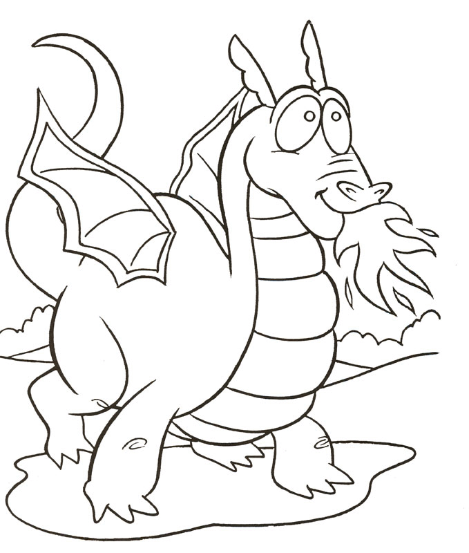 Dragon Colouring Pictures 3