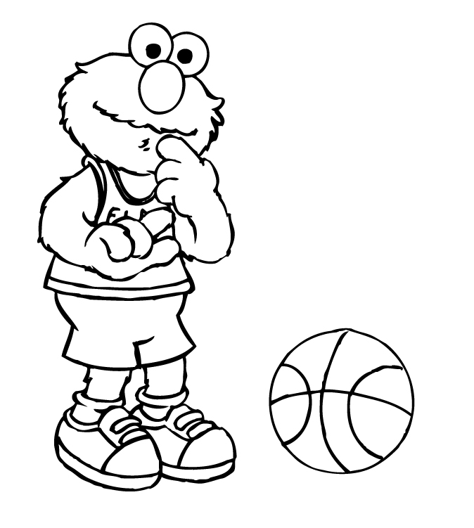 Elmo Colouring Pictures 9