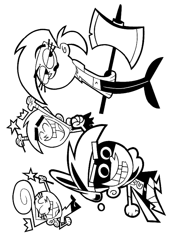 Fairly Odd Parents Colouring Pictures 2