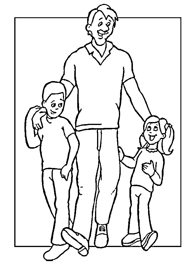 Fathers Day Colouring Pictures 12