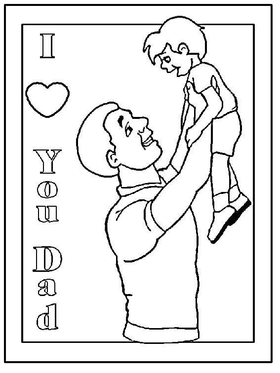 Fathers Day Colouring Pictures 4