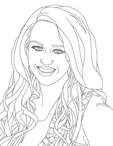 Hannah Montana Colouring Pictures 4