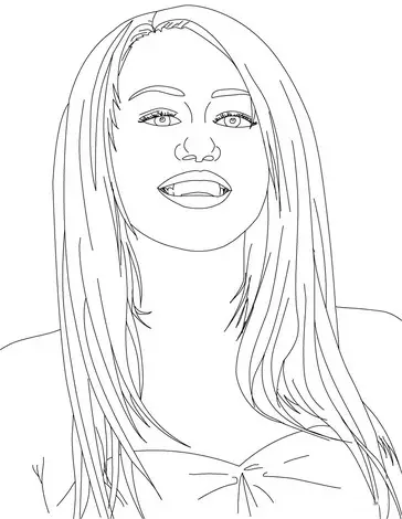 Hannah Montana Colouring Pictures 7