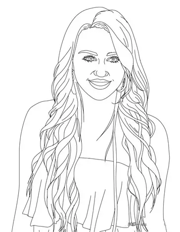 Hannah Montana Colouring Pictures 8