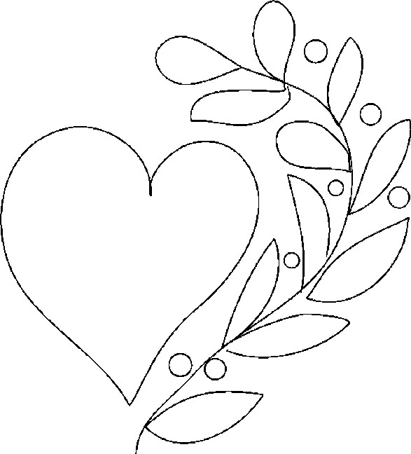 Heart Colouring Pictures 1