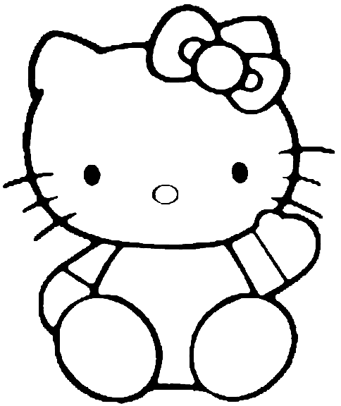 Hello Kitty Colouring Pictures 11