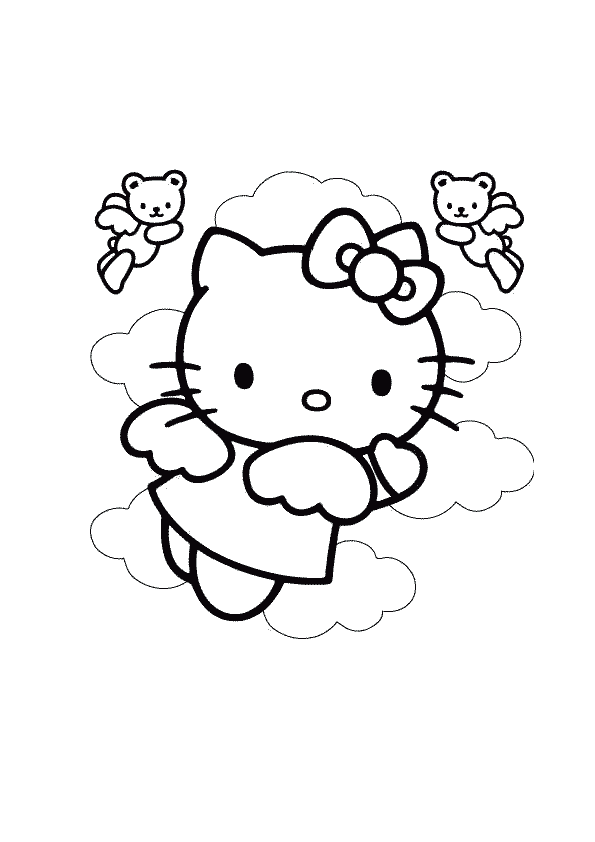 Hello Kitty Colouring Pictures 12