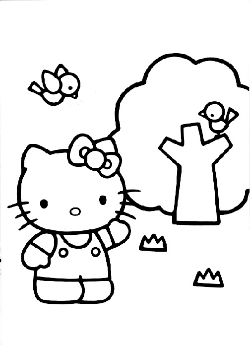 Hello Kitty Colouring Pictures 5