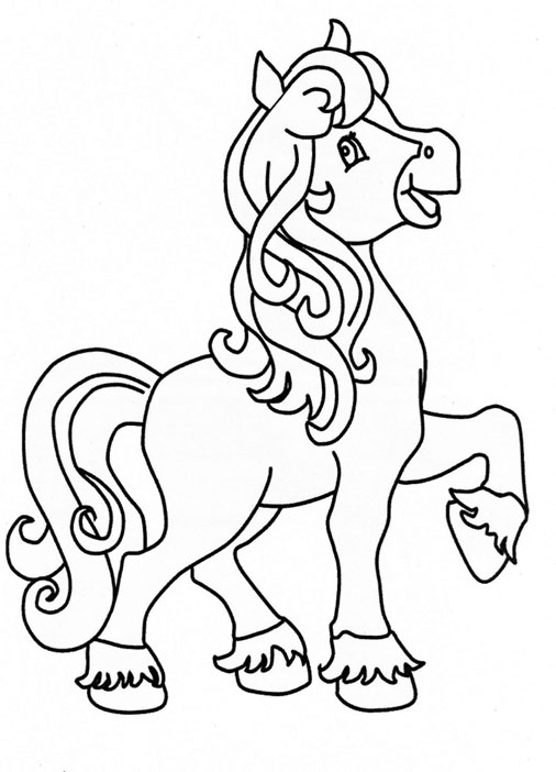 Horse Colouring Pictures 6