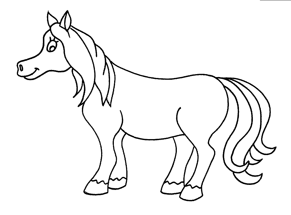 Horse Colouring Pictures 7