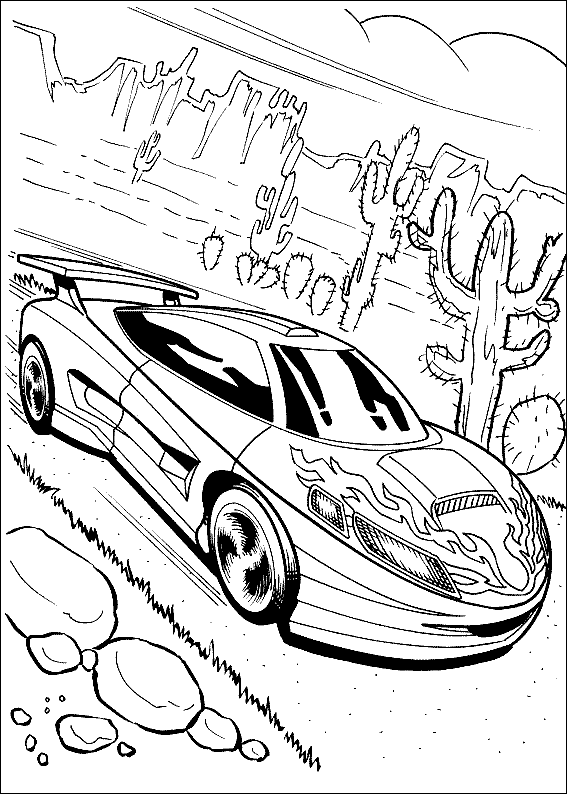 Hot Wheels Colouring Pictures 1