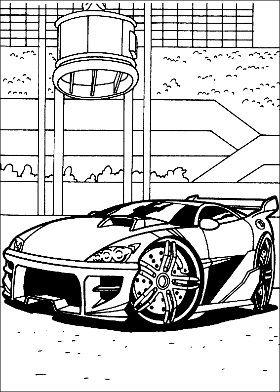 Hot Wheels Colouring Pictures 2