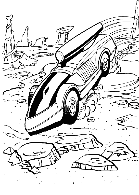 Hot Wheels Colouring Pictures 6