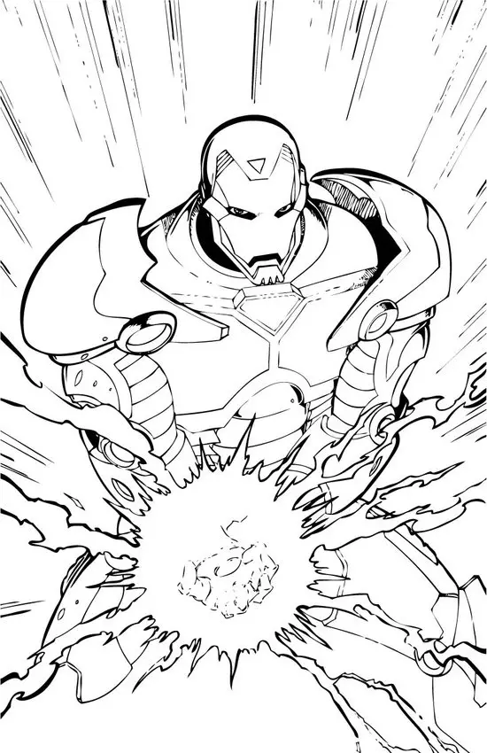 Iron Man Colouring Pictures 1