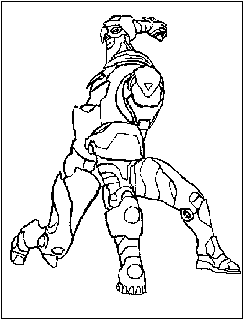 Iron Man Colouring Pictures 10