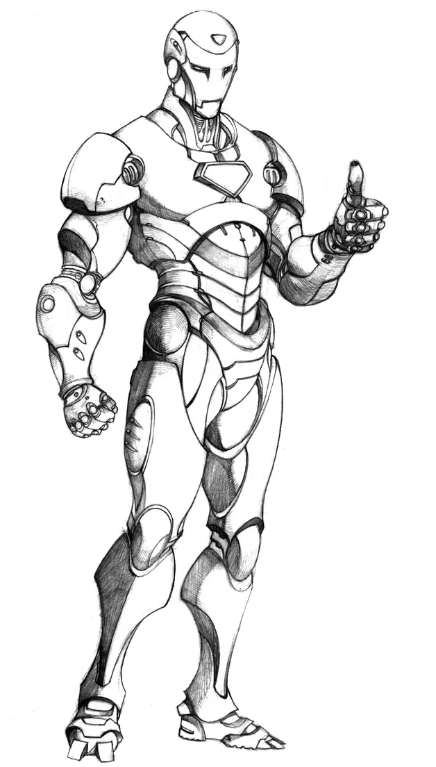 Iron Man Colouring Pictures 12