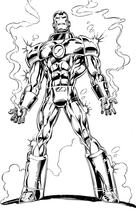 Iron Man Colouring Pictures 2