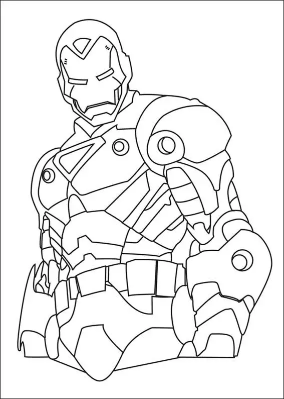 Iron Man Colouring Pictures 4