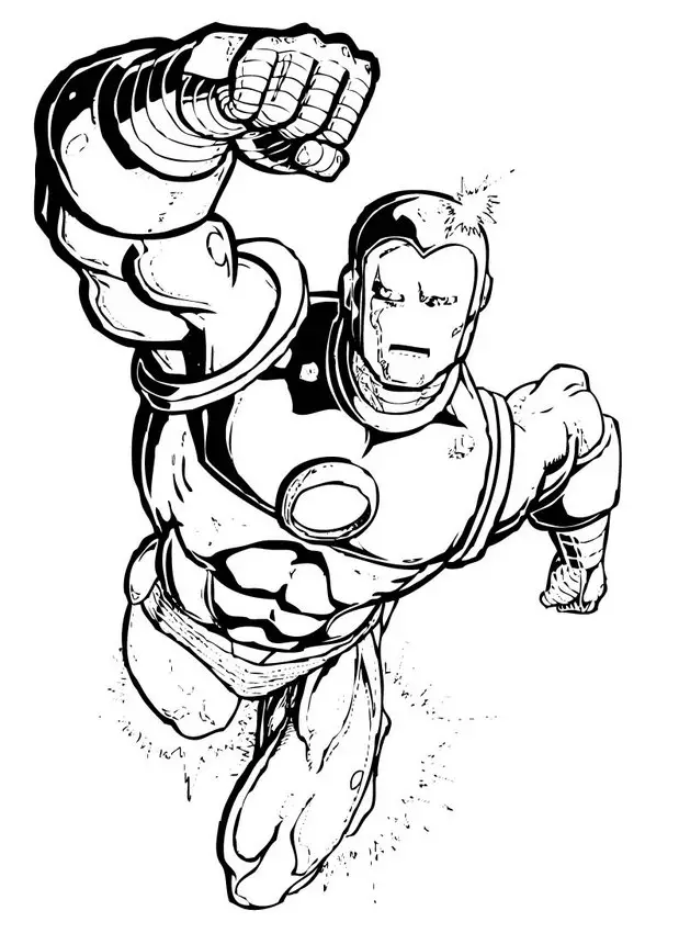 Iron Man Colouring Pictures 5