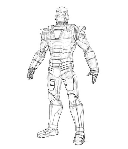 Iron Man Colouring Pictures 7