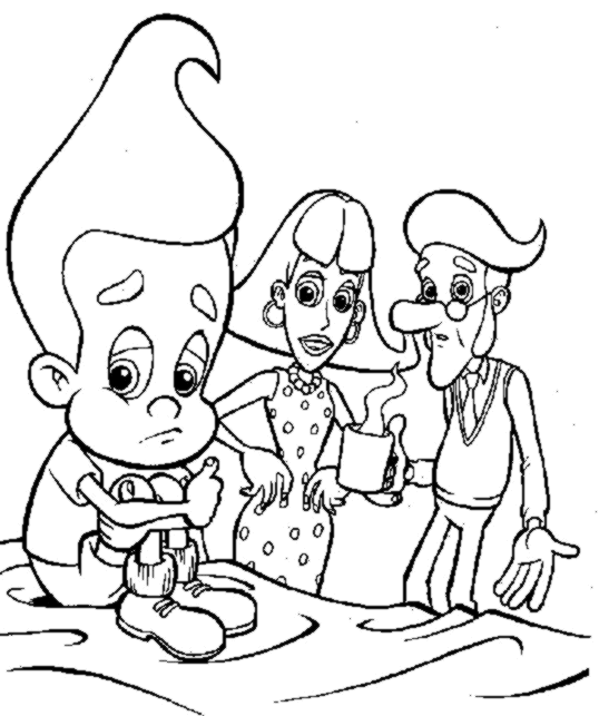 Jimmy Neutron Colouring Pictures 10