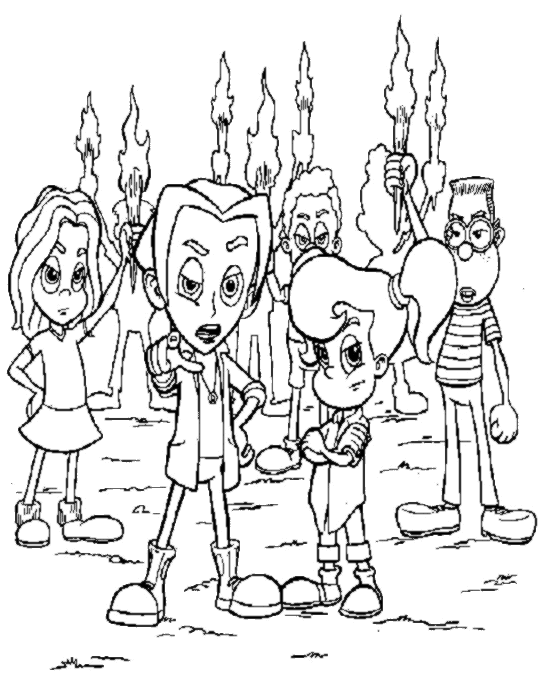 Jimmy Neutron Colouring Pictures 11