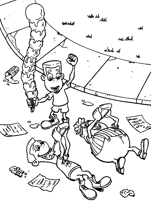 Jimmy Neutron Colouring Pictures 5