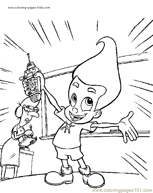 Jimmy Neutron Colouring Pictures 6