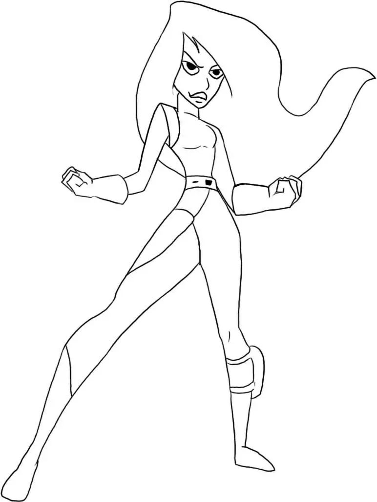 Kim Possible Colouring Pictures 6
