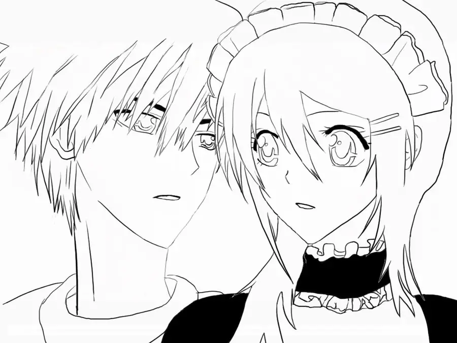 Maid Sama Colouring Pictures 6