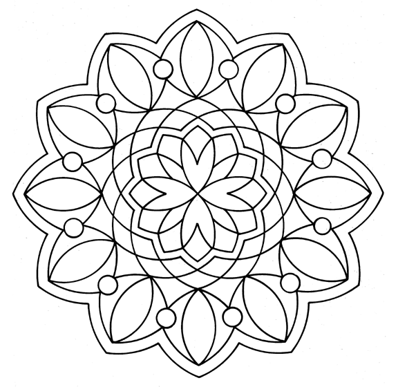 Mandala Colouring Pictures 12
