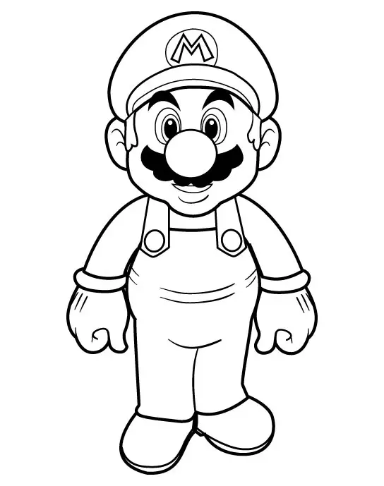 Mario Colouring Pictures 1