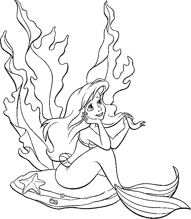 Mermaid Colouring Pictures 10