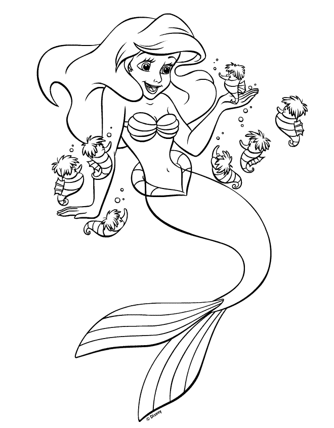 Mermaid Colouring Pictures 12