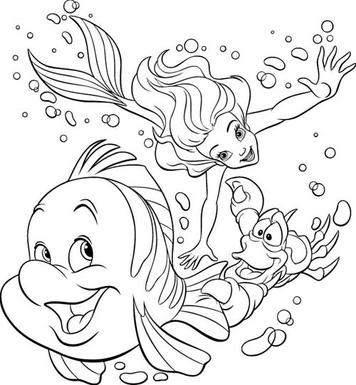 Mermaid Colouring Pictures 5