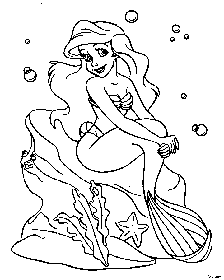 Mermaid Colouring Pictures 6
