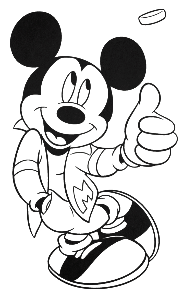 Mickey Mouse Colouring Pictures 10