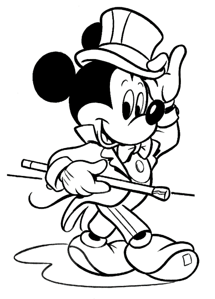 Mickey Mouse Colouring Pictures 11