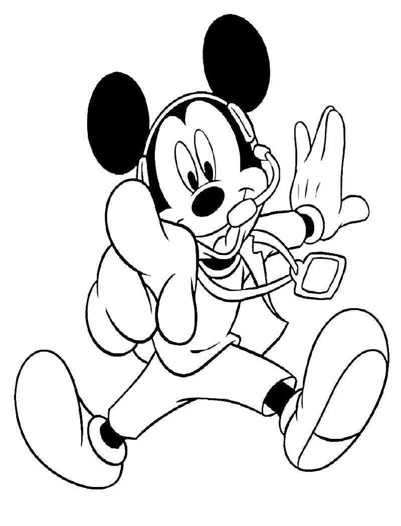 Mickey Mouse Colouring Pictures 12