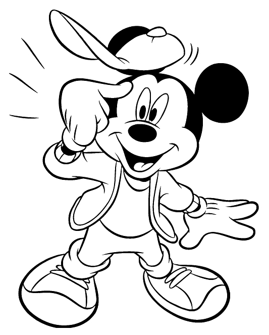 Mickey Mouse Colouring Pictures 8