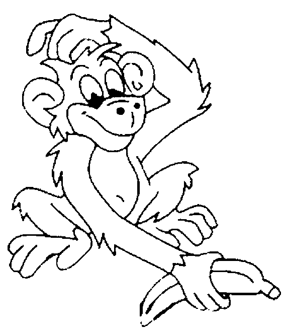 Monkey Colouring Pictures 10