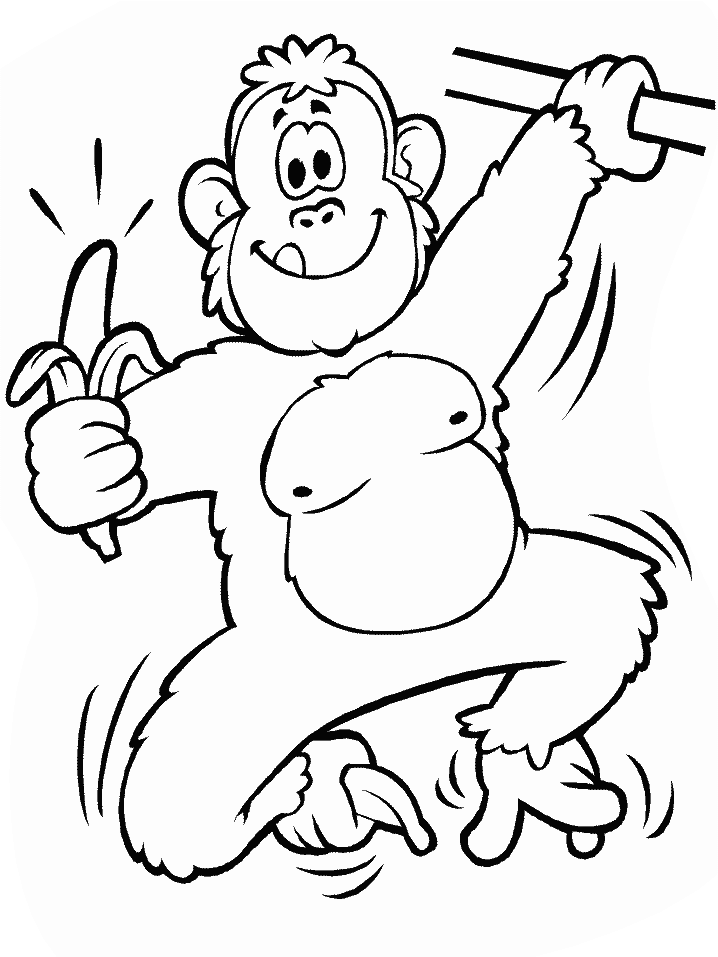 Monkey Colouring Pictures 11