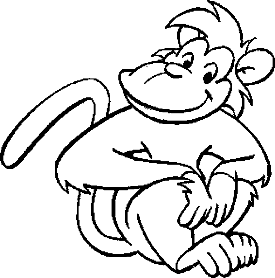 Monkey Colouring Pictures 5