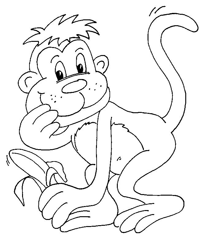 Monkey Colouring Pictures 8