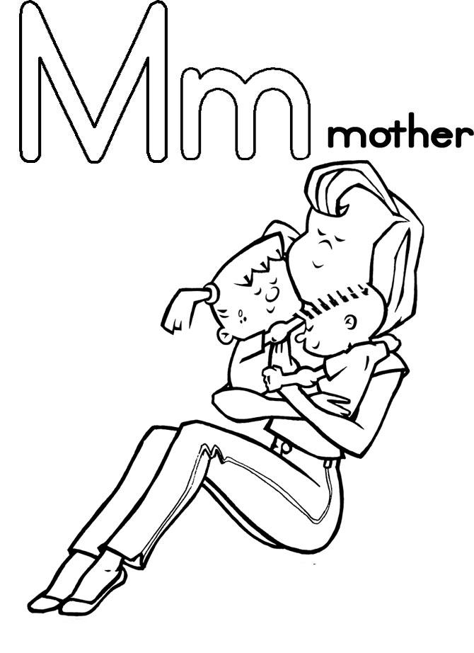 Mothers Day Colouring Pictures 12