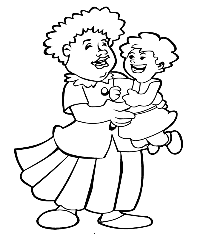 Mothers Day Colouring Pictures 7