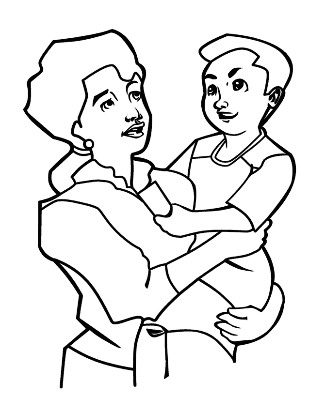 Mothers Day Colouring Pictures 8