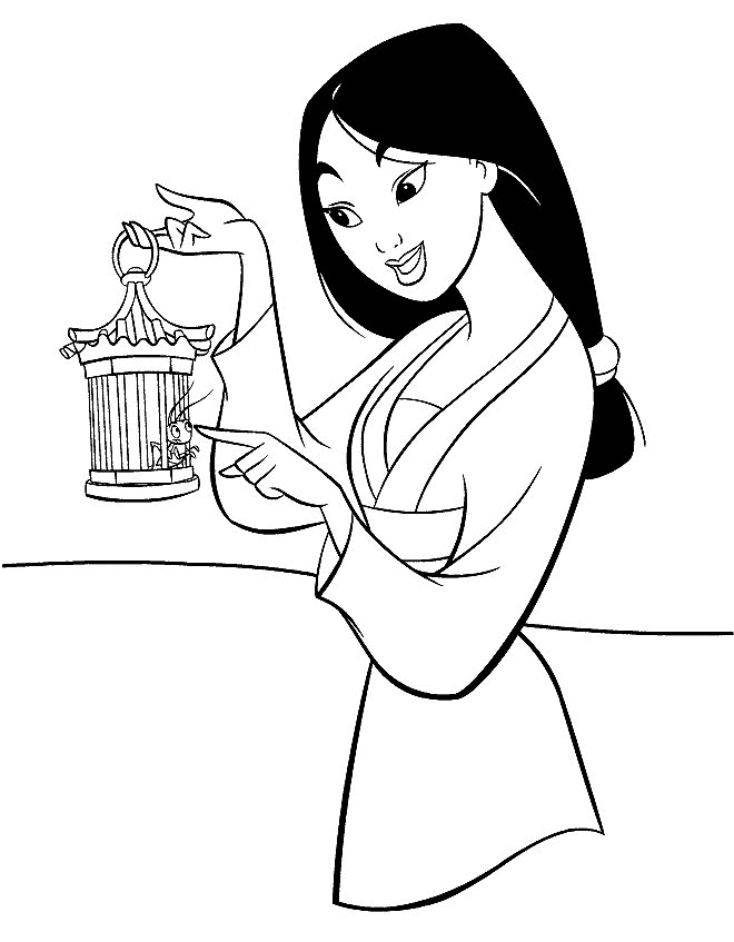 Mulan Colouring Pictures 1