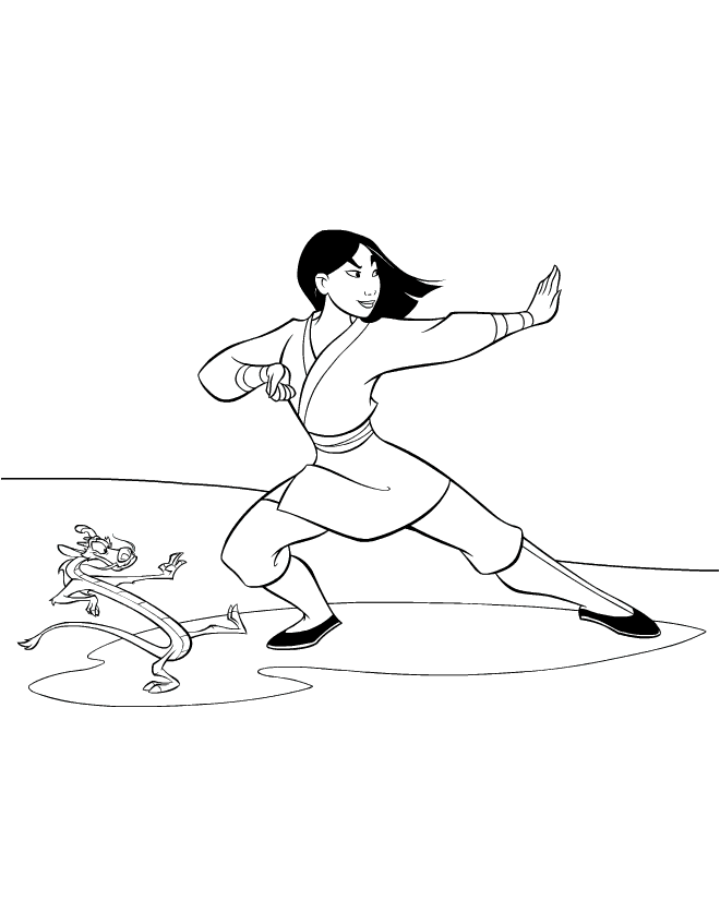 Mulan Colouring Pictures 10